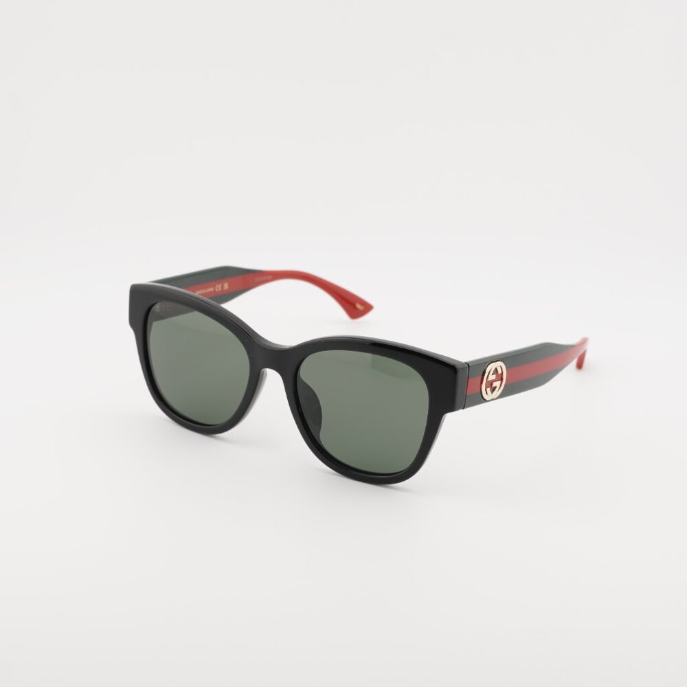 Gucci GG1866SK 001 Sunglasses Black Square Frame, Grey Lenses - Picture 7 of 10